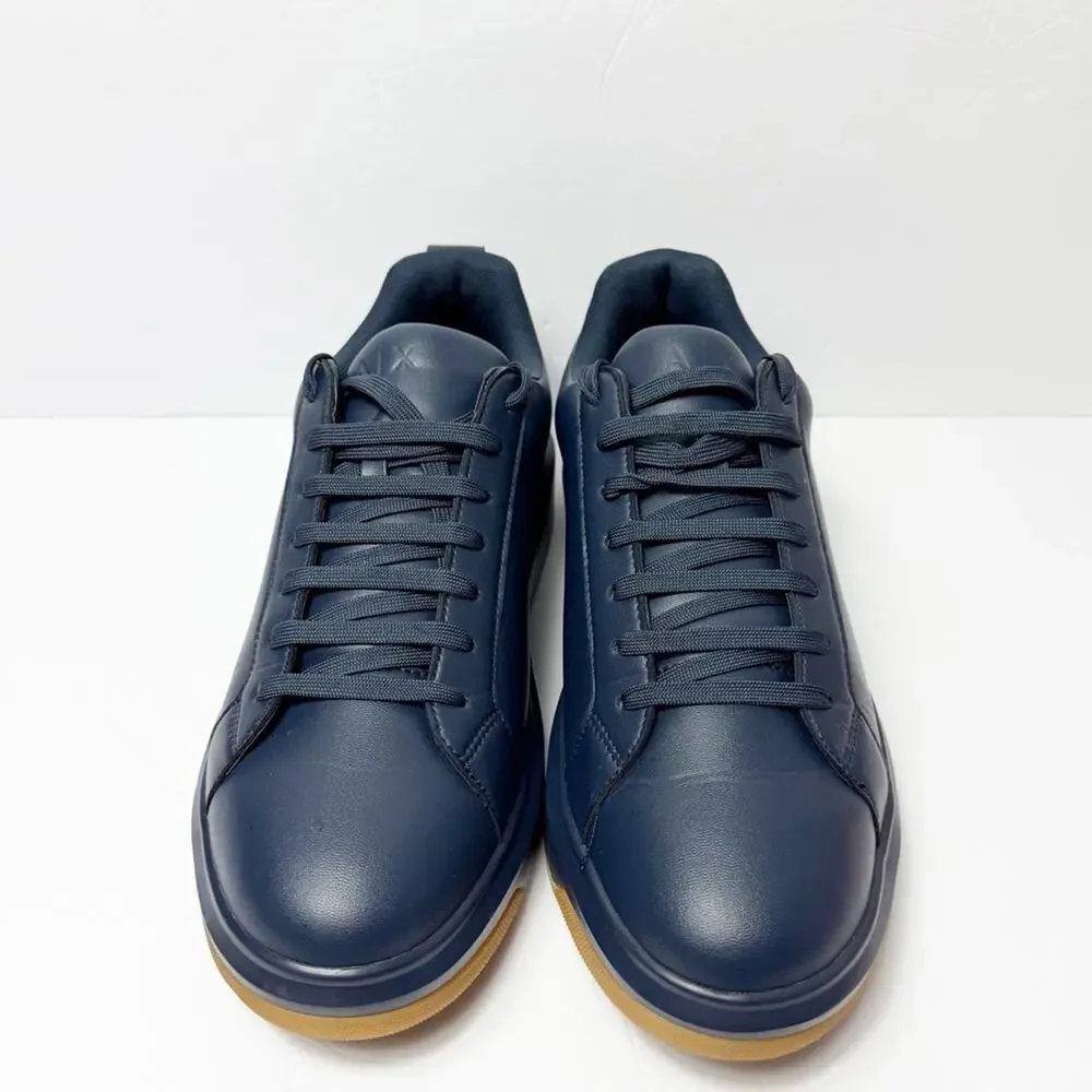 ARMANI EXCHANGE DARK BLUE MEN'S PARIS LACE UP SHOES SNEAKERS SIZE 13 NEW